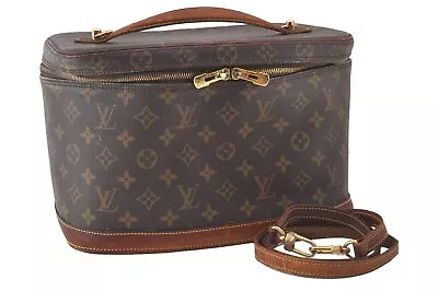 Auth Louis Vuitton Monogram Nice 2way Cosmetic Hand Bag M47280 Vanity Junk 0419J • $39