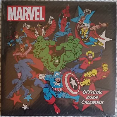 Marvel Official Calendar 2024 Square Wall Month To View Calendar • £4.99