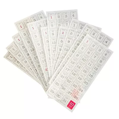 Calendar Stickers For Scrapbooking 12 Sheets Planner Daily Tracker Stickers • £4.95