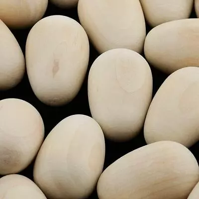 20x Unfinished Wood Wooden Eggs Paint & Decorate For Easter / Store Displays • $8.89