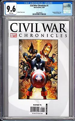 Civil War Chronicles #1 CGC 9.6 2007 3963296003 Avengers Michael Turner Cover • $79.99