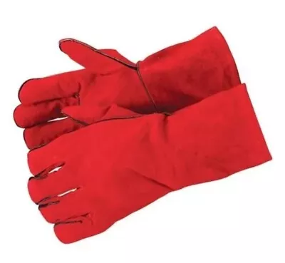 Welding Gloves Heat Resistant BBQ/Oven/MIG/TIG Welder Welder Gauntlets • £5.20
