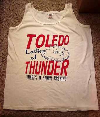 TOLEDO THUNDER Women'slarge Tank-top MCFL Minor-league Football OHIO Female • $19.99