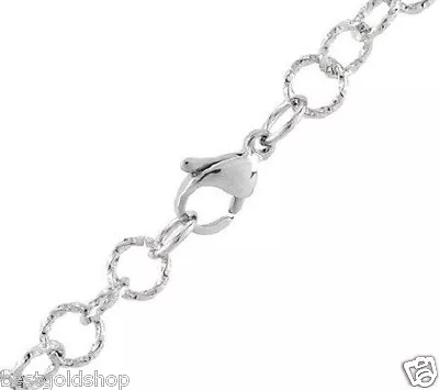 QVC Steel By Design 36   Long  Round Twisted Sparkle Rolo Chain Necklace • $23