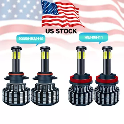 360° 6 Sided 9005+H11 LED Headlight Bulbs For Ford F-150 15-19 Hi/lo Beam • $23.70