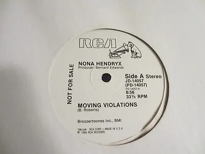 Nona Hendryx - Moving Violations Rca 12  Wl Promo • $8