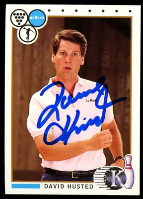 David Husted #58 Signed Autograph Auto 1990 Kingpins PBA Bowling Trading Card • $20.52