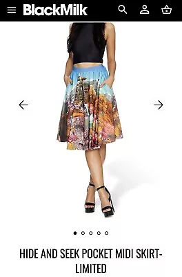 Blackmilk Hide And Seek Pocket Midi Skirt. (M) Old BM Fit. • $189