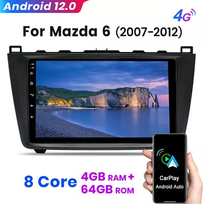 For Mazda 6 2007-2012 9  Android 12 CarPlay 4GB+64GB Car Stereo Radio GPS Navi • $259.99