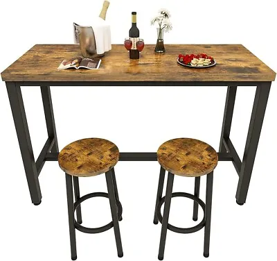 Recaceik 3 Piece Pub Dining Set Modern Bar Table And Stools SH#3 BW6 • $120