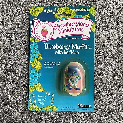 Vintage Strawberry Shortcake Strawberryland Miniatures Blueberry Muffin • $45