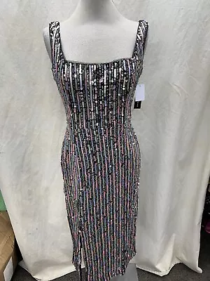 MAGGY LONDON  DRESS/NEW WITH TAG/RETAIL$129/SIZE 16/LENGTH 42” Multi • $39.99