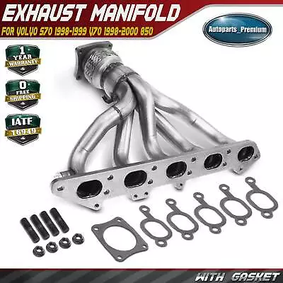 Exhaust Manifold W/ Gasket Kit For Volvo S70 1998-1999 V70 1998-2000 850 L5 2.4L • $89.99