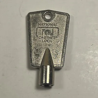 $14.99 • Buy Vintage National Lock Freezer Or Cabinet Round Keyhole