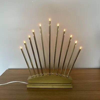 Gold Effect 11 Light Candle Arch B&Q Christmas Light • £15