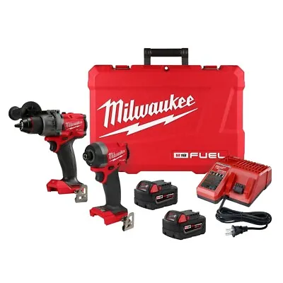 Milwaukee 3697-22 M18 FUEL 18V 2-Tool Combo Kit (Hammer Drill & Impact Driver) • $365.89