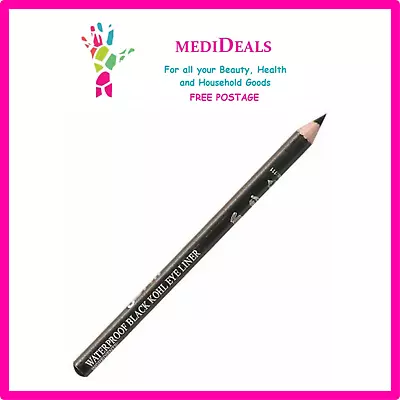 Saffron Waterproof Black Kohl EyeLiner Pencil 111 • £2.25