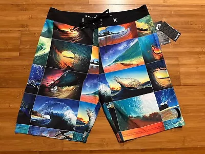 Tags Attached Hurley X Clark Little Hawaii Mens Board Shorts Ocean Waves Surf 36 • $19.99