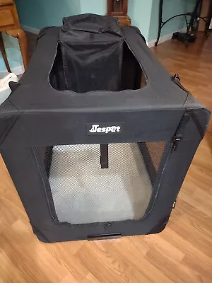 $89.99 • Buy Jespet Soft Sided X-large Steel Frame Dog Crate W/ 3 Mesh Doors