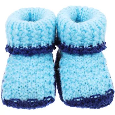  Handmade Knitted Shoes Crochet Booties For Newborn Baby Toddler • £5.12