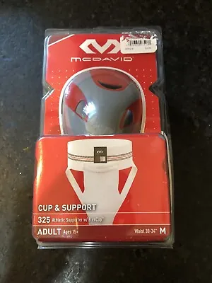 MCDAVID® Cup & Support 325 Athletic Supporter W/ FlexCup™ Men's M Waist 30”-34” • $10