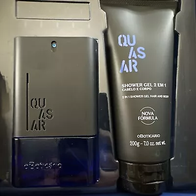 Quasar Deodorant Cologne 100ml & 7oz Shower Gel  - O Boticario Gift Set • $109.25