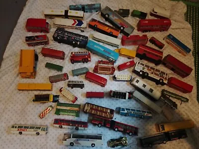 £17 • Buy Joblot Toy 50 + Metal Die Cast Buses Corgi Vehicle Matchbox Vintage Used Collect