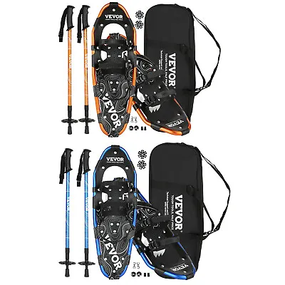 VEVOR 25 /30  Light Weight Snowshoes With Poles & Carrying Bag For Women Men • $25.99