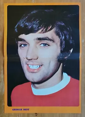 £3.75 • Buy Charles Buchan Football Magazine A3 Double Page Picture Man Utd GEORGE BEST  