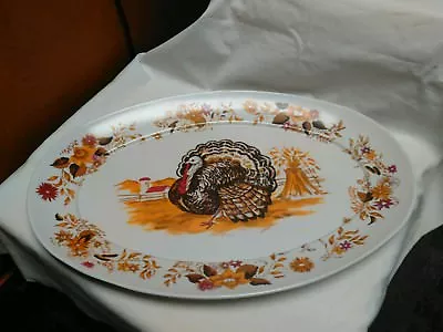 Vintage Apollo Ware Melmac By Alexander Barna Turkey Day Thanksgiving Platter  • $21