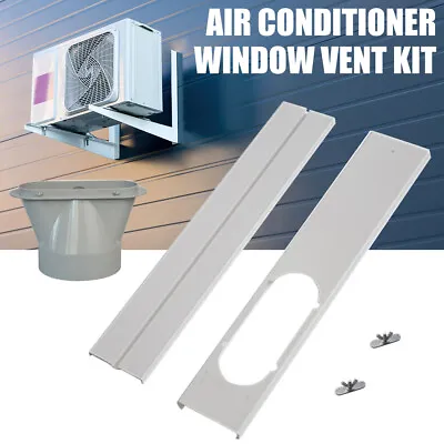$35.28 • Buy Portable Air Conditioner Window Slide Kit Plate Parts Exhaust Hose Adaptors Duct