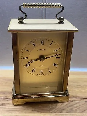 Vintage Metamec Brass Carriage Clock • £12