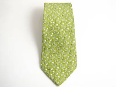 Salvatore Ferragamo Tie Green Silk • $200.77