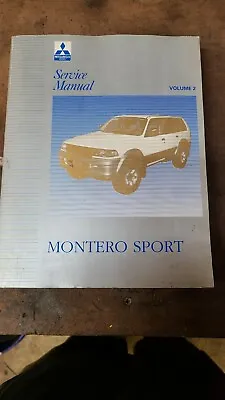 OEM 1997 Mitsubishi Montero Sport Service Manual  • $42