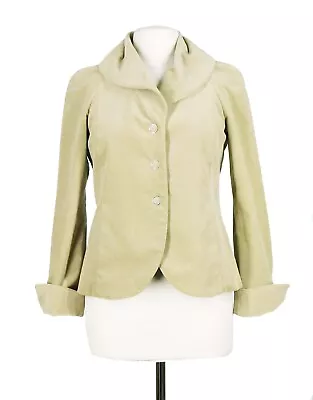 Charles Nolan Women's Beige Fine Corduroy Light Coat Blazer Jacket Size 8 • $35.75