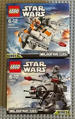 LEGO Star Wars MicroI Ighters 75075  AT-AT & 75074 SnowspeederSeries 2 BNIB • $75
