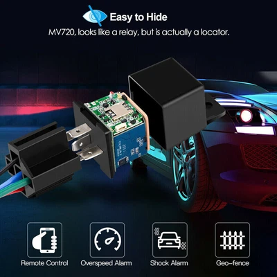 £19.21 • Buy Tracking Security Device Car GPS GSM Tracker Relay-Shape Spy Cut Oil Remotrly#
