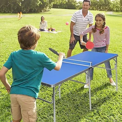 $160.95 • Buy 152cm Portable Tennis Table, Folding Ping Pong Table Game Set