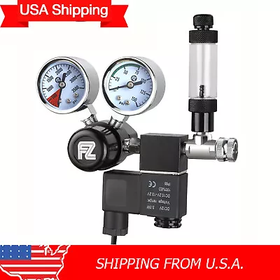 USA Shipping Aquarium CO2 Regulator DC Big Dual Gauge Display With Check Valve • $52.46