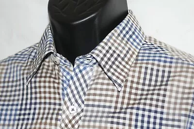 Zagiri Medium Long Sleeve Plaid Shirt With Flip Cuffs • $24.99