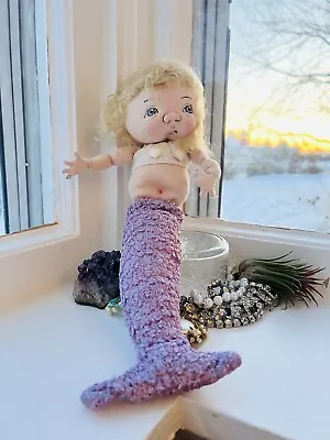 Jan Shackelford Soft Sculpt Doll Baby Mermaid Mikimiki  14” Under The Sea 2008 • $135