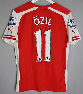 Arsenal London 2014/2015 Home Football Shirt Soccer Jersey Puma #11 Ozil • $71.99