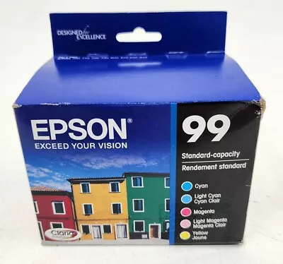 Epson 99 5-Pack Color Ink Cartridge T099920 Genuine Original OEM New Sealed 2023 • $29.99