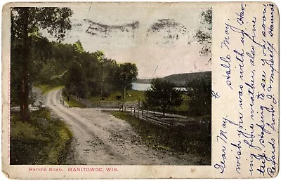 MANITOWOC WI - Rapids Road Scenic View Staehle And Sons Wisconsin UDB Postcard • $5.99