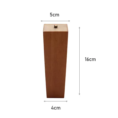 4x Wooden 10cm 16cm 20cm Furniture Legs Tapered Feet For Sofa Table Chair Stool • £11.95