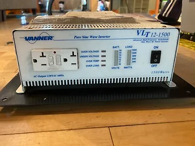 VANNER - VLT 12-1500 12 Volt DC To AC Pure Sine Wave Inverter • $349
