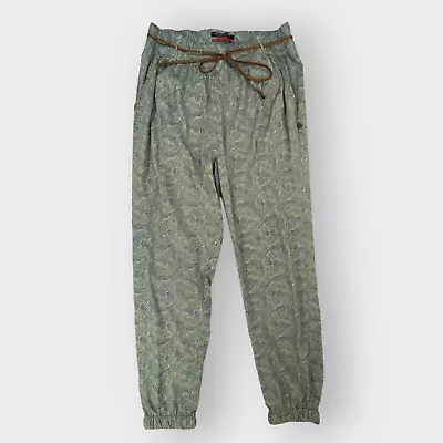 Maison Scotch Womens La Femme Selon Marie Joggers | Sz 3 | Snakeskin | Belted • $12.99