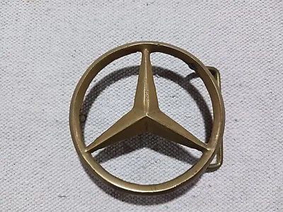 Vintage 60s/70s Mercedes Benz Brass Belt Buckle • $100