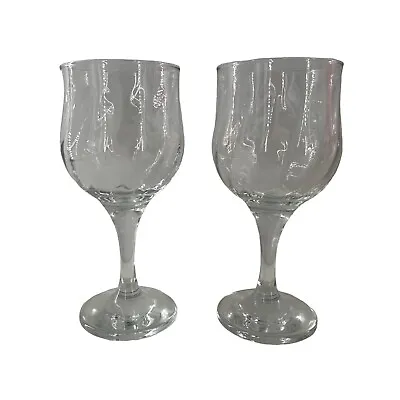 Thomas Webb Wine Glass Set Lot 2 Crystal Glasses Retired Water Goblet Clear • $19.97