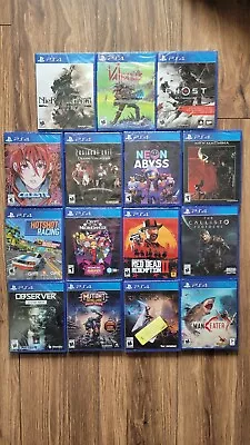 Lot Factory Sealed PS4 Playstation 4 Games Resident Evil Celeste Nex Machina • $78